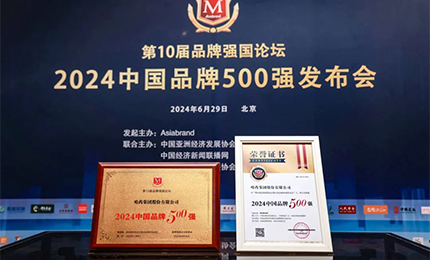 【逐梦新时代，品牌赢未来】sunbet申搏官方网站品牌荣登中国品牌500强